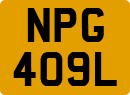 License plate of the United Kingdom, 1963 year system