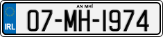 License plate of Ireland, Regular plates