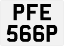 License plate of the United Kingdom, 1963 year system