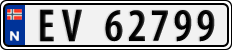 License plate of Norway, Cars