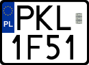 License plates of Poland, Regular car plates