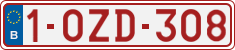 License plate of Belgium, Regular plates (2010)