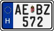 license plates of Hungary, Regular plates (2022)