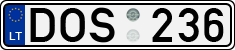 License plate of Lithuania, Cars