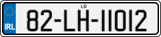 License plate of Ireland, Regular plates