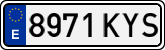 License plates of Spain, Ordinary (2000)