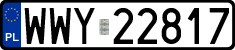 License plates of Poland, Regular car plates
