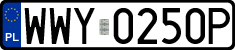 License plates of Poland, Regular car plates