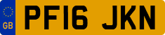 License plate of the United Kingdom, 2001 year system