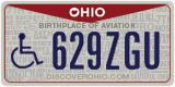 Ohio, Vehicles for disabled persons (123ABC)
