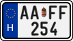 license plates of Hungary, Regular plates (2022)