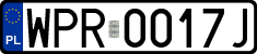 License plates of Poland, Regular car plates