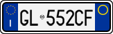 License plate of Italy, Cars (1994 year series)