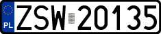 License plates of Poland, Regular car plates