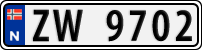 License plate of Norway, Trailers, motorcycles, special vehicles