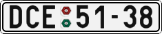 License plate of the Czech Republic, Cars (1960)