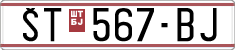 License plate of North Macedonia, Regular plates (1993)