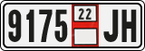 License plate of Georgia, Export transit plates