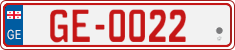 License plate of Georgia, Temporary