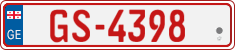 License plate of Georgia, Temporary