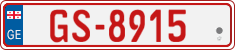 License plate of Georgia, Temporary