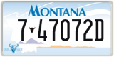 Montana, 1-12345A / 10-1234A