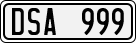 License plate of Sweden, Regular plates