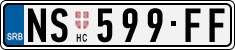 License plate of Serbia, Cars