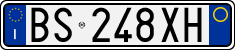 License plate of Italy, Cars (1994 year series)