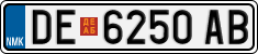 License plate of North Macedonia, Regular plates (2012)