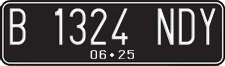License plate of Indonesia, Regular plates