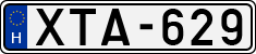 license plates of Hungary, Cars (1990)