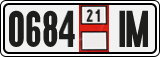 License plate of Georgia, Export transit plates