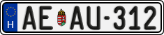 license plates of Hungary, Regular plates (2022)