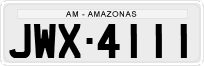 License plate of Brazil, Private owners (1990)