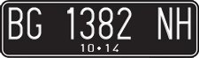 License plate of Indonesia, Regular plates