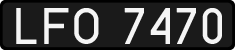 License plates of Poland, 1976 year system