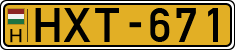 license plates of Hungary, Commercial vehicles (1990)