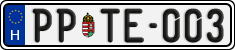license plates of Hungary, Regular plates (2022)