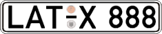 German license plate, Regular plates
