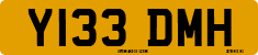 License plate of the United Kingdom, 1983 year system
