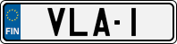 License plate of Finland, Cars