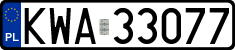 License plates of Poland, Regular car plates