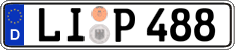 German license plate, Regular plates