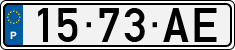 License plate of Portugal, Regular plates