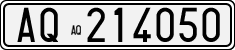 License plate of Italy, Cars (1927 year series)