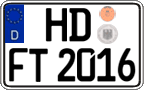 German license plate, Regular plates