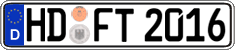 German license plate, Regular plates