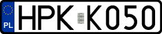 License plates of Poland, Authorities