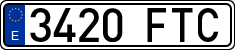 License plates of Spain, Ordinary (2000)